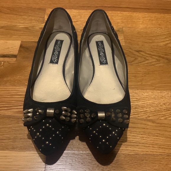 naughty monkey Shoes - Naughty Monkey Gold Studded Flats